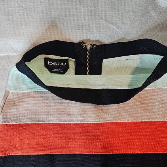 Bebe Stripped Midi Skirt - Size Small - Picture 2 of 7